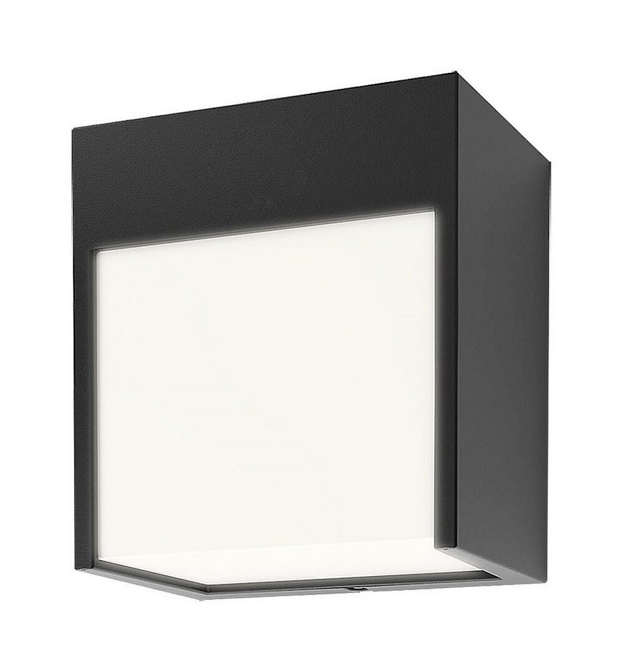 Rabalux LED Außen-Wandleuchte Balimo" Aluminium, weiß, 12W, neutralweiß, 560lm, IP54, G, 4000K, mit Leuchtmittel wassergeschützt, neutralweiß" von Rabalux