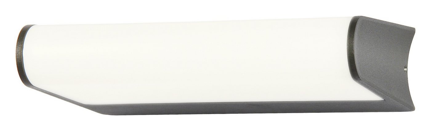 Rabalux LED Außen-Wandleuchte Trogir" Aluminium, anthrazit, 6,5W, neutralweiß, 590lm, IP44, G, mit Leuchtmittel wassergeschützt, neutralweiß" von Rabalux