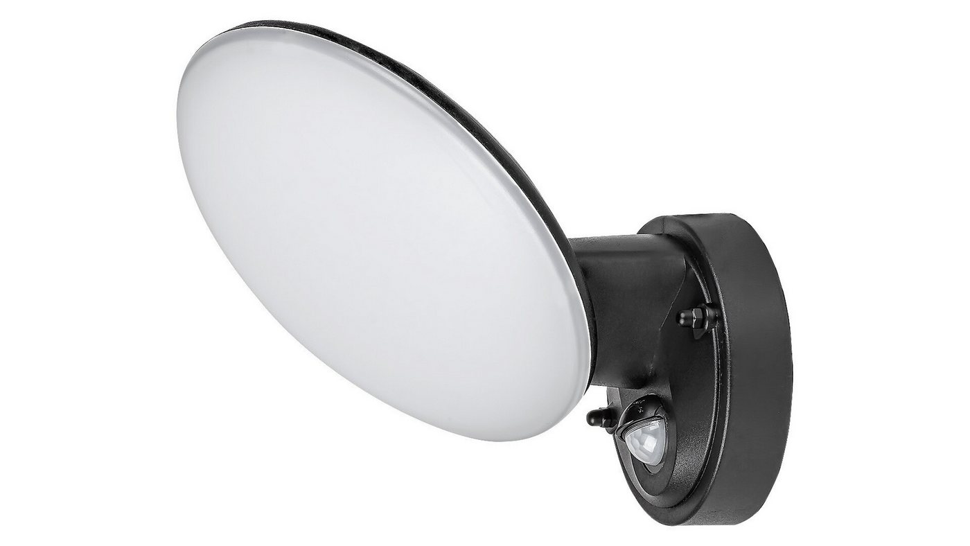 Rabalux LED Außen-Wandleuchte Varna" Kunststoff, schwarz, 12W, neutralweiß, 720lm, IP54, G, 4000K, mit Leuchtmittel wassergeschützt, neutralweiß" von Rabalux