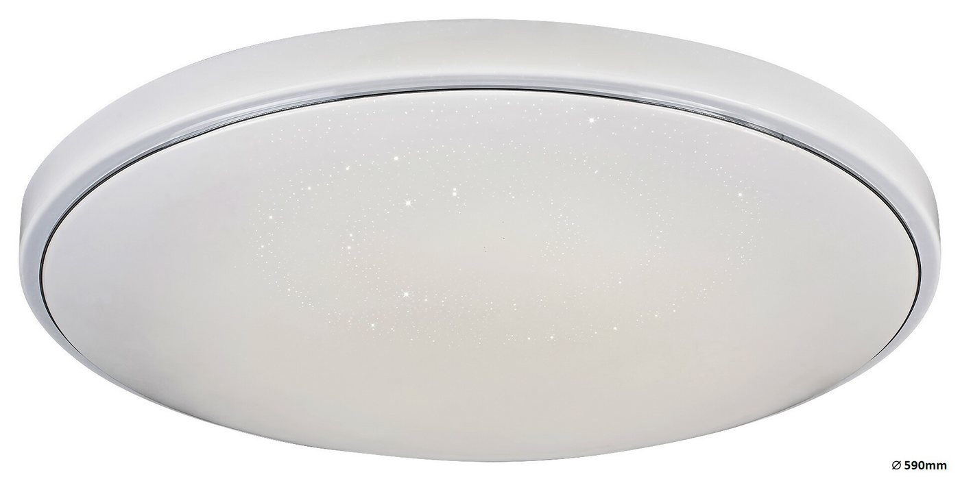 Rabalux LED Deckenleuchte "Bruce" Metall, weiß, rund, 40W, rgb, 3300lm, ø590mm, dimmbar mit Leuchtmittel Dimmart: mit Fernbedienung mit Memoryfunktion mit Timer, RGB von Rabalux