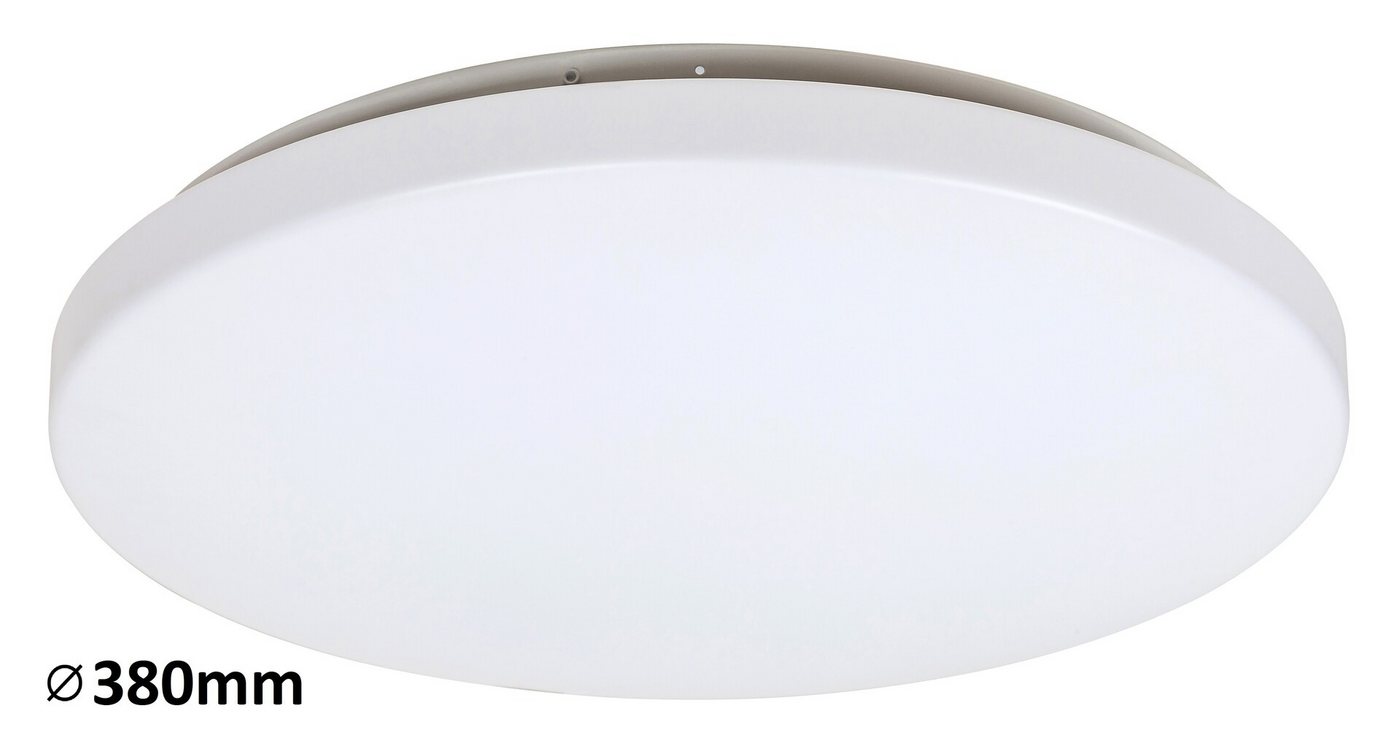 Rabalux LED Deckenleuchte "Rob" Metall, weiß, rund, 32W, warmweiß, 2600lm, 3000K, ø380mm, warmweiß Rabalux LED Deckenleuchte "Rob" Metall, weiß, rund, 32W, warmweiß, 2600lm, 3000K, ø380mm, warmweiß von Rabalux