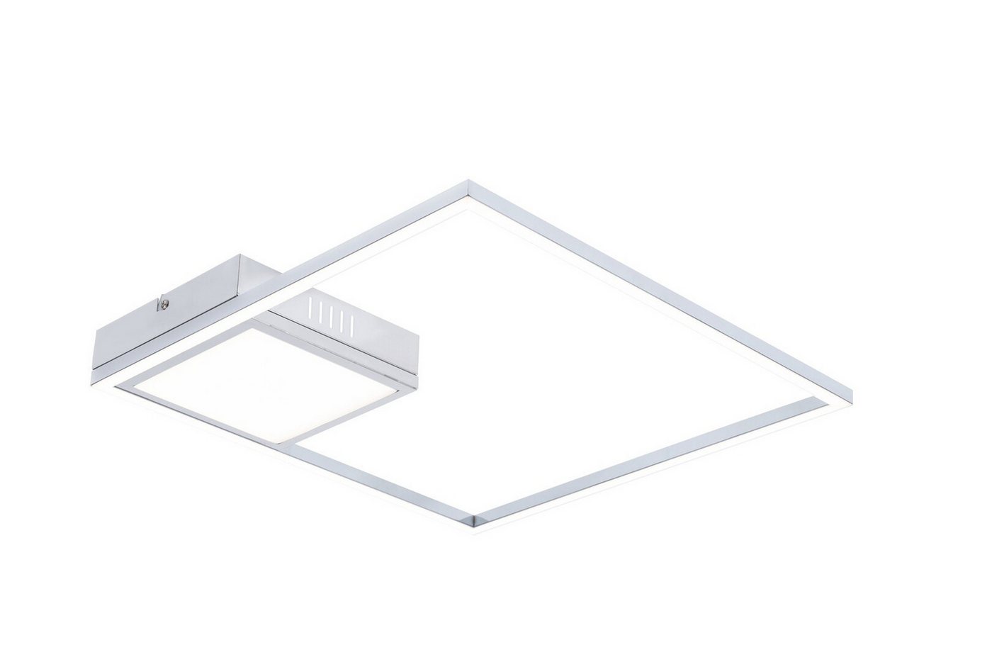 Rabalux LED Deckenleuchte Sirius" Metall, silber, quadratisch, 30W, neutralweiß, 1900lm, 4000K, mit Leuchtmittel, neutralweiß" von Rabalux