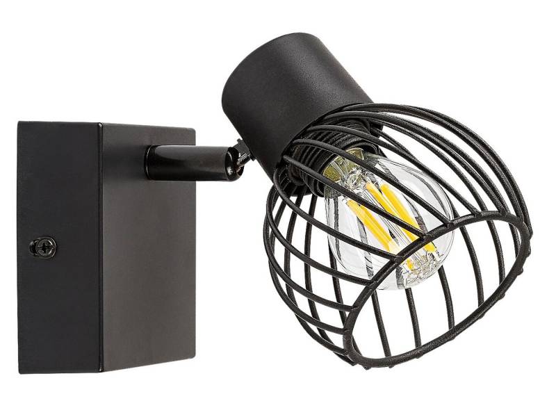 Rabalux LED Deckenspots "Aberama" Kunststoff, schwarz, Kugel, E14, ø85mm von Rabalux