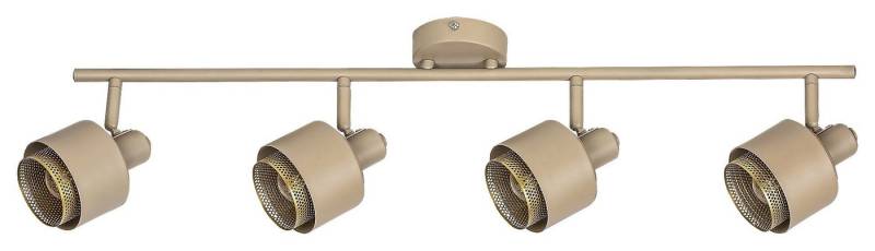 Rabalux LED Deckenspots "Fedora" 4-flammig, Metall, braun, E14, L160mm von Rabalux