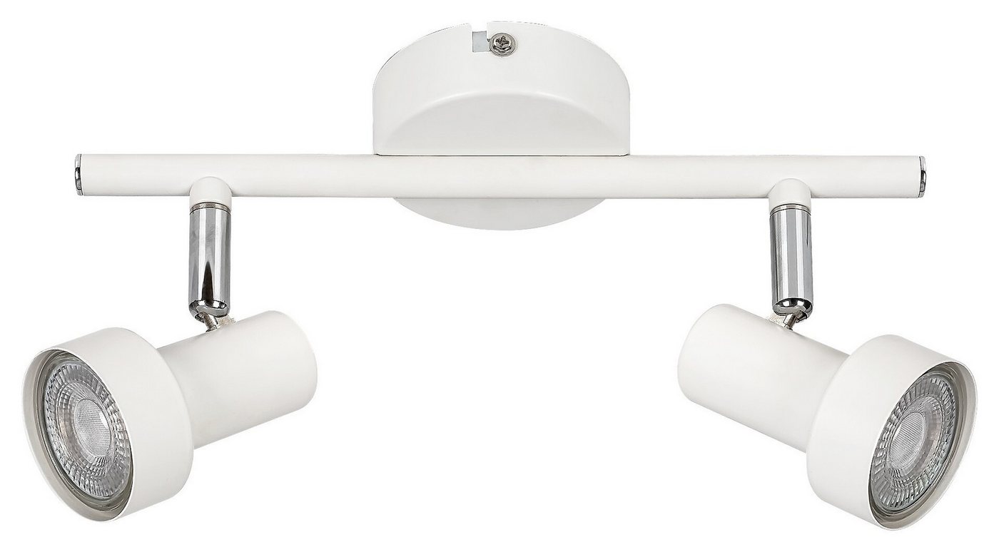 Rabalux LED Deckenspots "Konrad" 2-flammig, Metall, weiß, GU10, L120mm Rabalux LED Deckenspots "Konrad" 2-flammig, Metall, weiß, GU10, L120mm von Rabalux