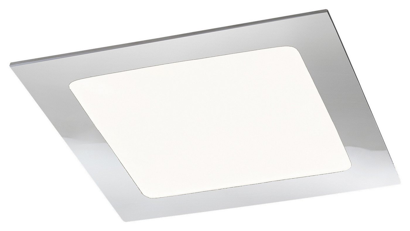 Rabalux LED Deckenspots Lois" Metall, silber, 12W, neutralweiß, 800lm, 170x170mm, mit Leuchtmittel wassergeschützt, neutralweiß" von Rabalux