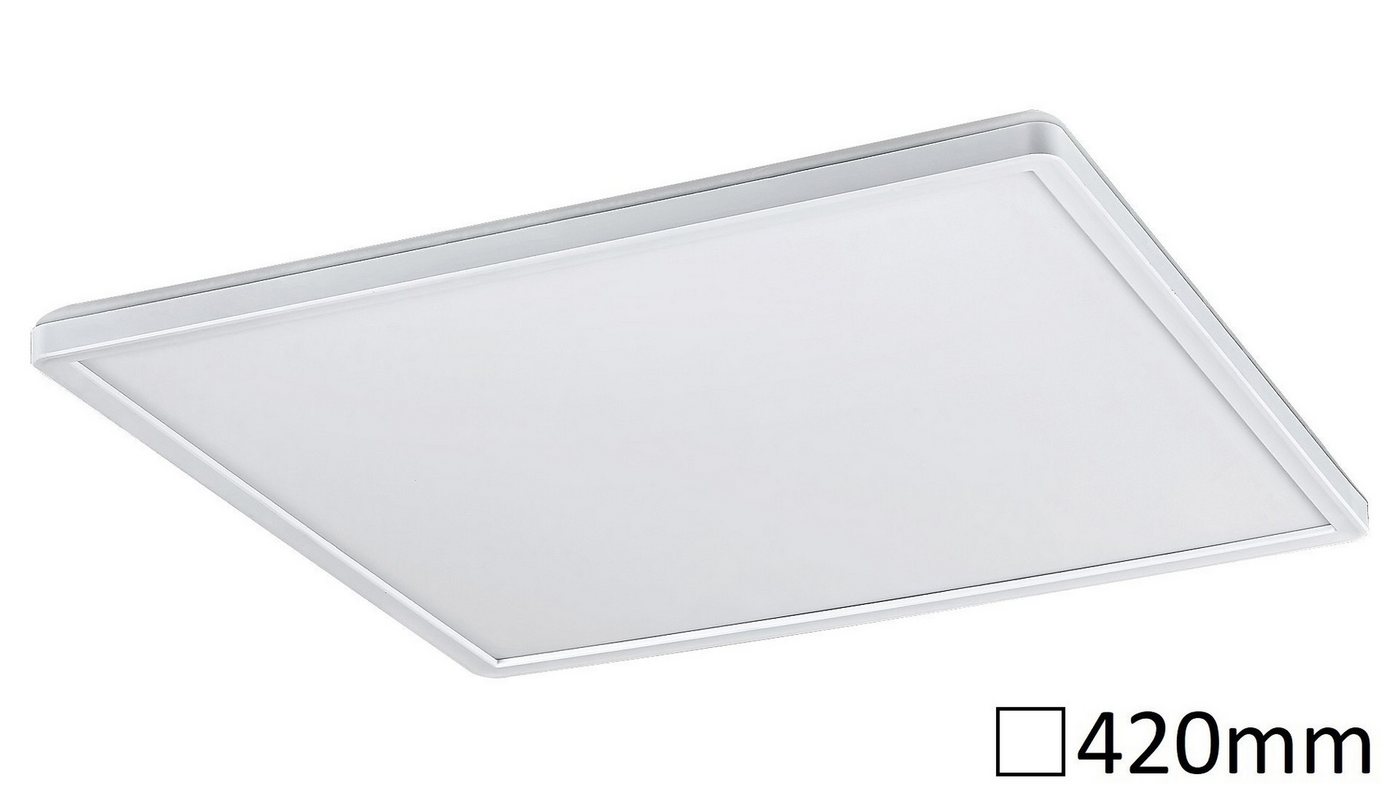 Rabalux LED Deckenspots Pavel" Kunststoff, weiß, quadratisch, 22W, neutralweiß, 2200lm, dimmbar mit Leuchtmittel Dimmart: 3-stufige Wandschalter-Dimmung, neutralweiß" von Rabalux