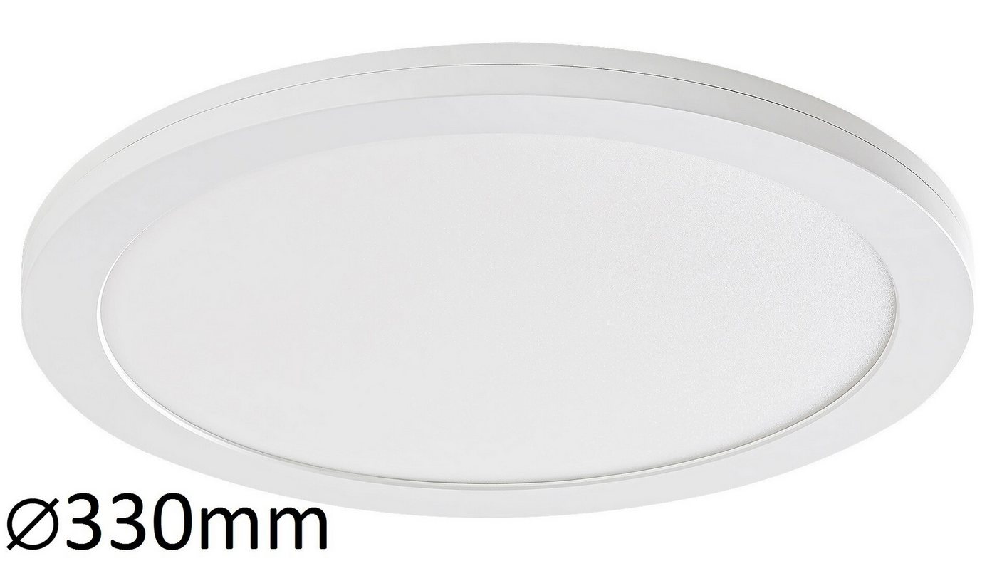 Rabalux LED Deckenspots Sonnet" Metall, weiß, rund, 30W, neutralweiß, 2800lm, ø330mm, mit Leuchtmittel, neutralweiß" von Rabalux