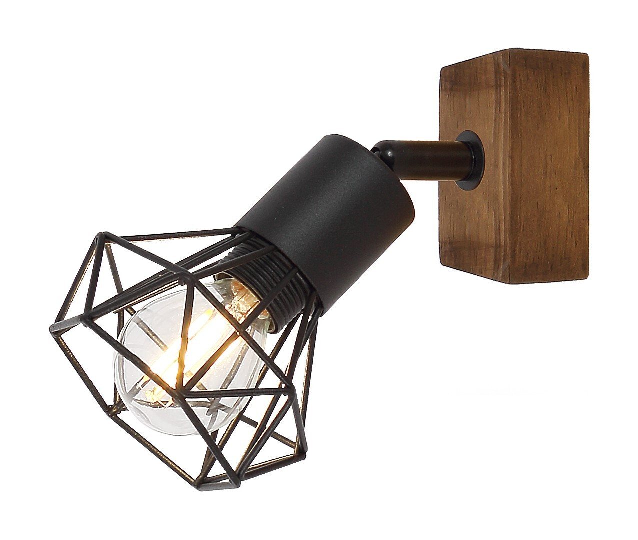 Rabalux LED Deckenspots Zeus" Holz, braun+schwarz, E14, L170mm" von Rabalux