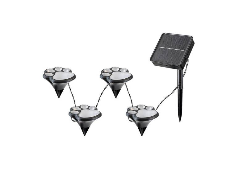 Rabalux LED Solarleuchte Gartenleuchten Wigry Hundepfote Pfötchen, warmweiß, 4 Stück, LED, IP44 Rabalux LED Solarleuchte Gartenleuchten Wigry Hundepfote Pfötchen, warmweiß, 4 Stück, LED, IP44 von Rabalux
