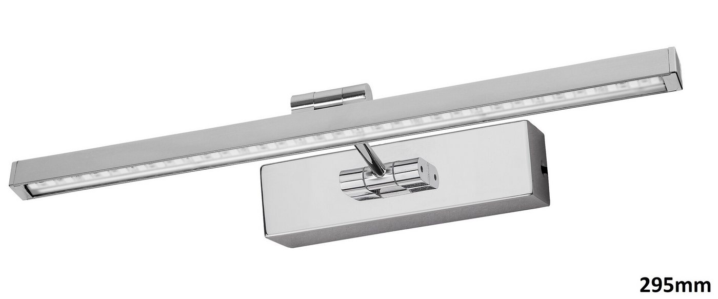 Rabalux LED Spiegelleuchte Picture guard-Picture guard" Metall, silber, 5W, warmweiß, 300lm, mit Leuchtmittel, warmweiß" von Rabalux