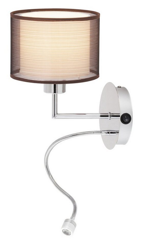 Rabalux LED Wandleuchte Anastasia" Metall, braun, 1W, E27, neutralweiß, 85lm, braun, 4000K, mit Leuchtmittel, neutralweiß" von Rabalux