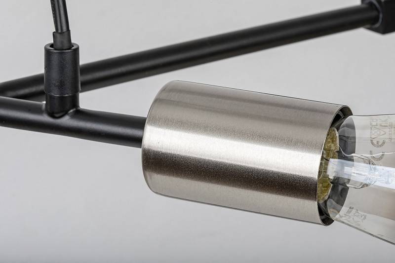 Rabalux Pendelleuchte "Branwen" 7-flammig, Metall, schwarz, E27, L500mm von Rabalux