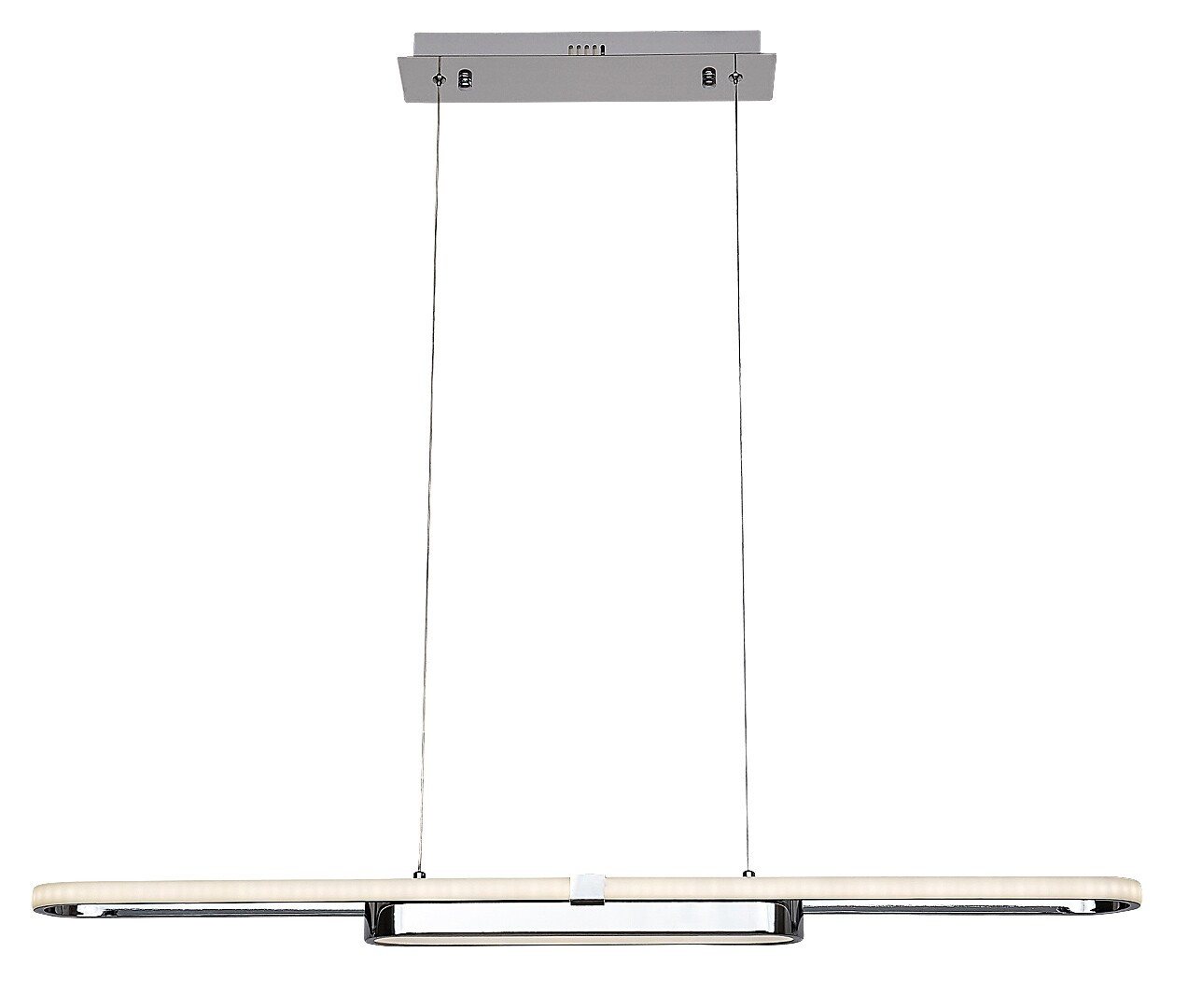 Rabalux Pendelleuchte "Contessa" Metall, silber, 48W, neutralweiß, 2900lm, B1000mm, neutralweiß von Rabalux