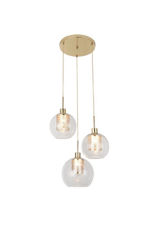 Rabalux Pendelleuchte "Philana" 3-flammig, Metall, gold, Kugel, E27, ø450mm von Rabalux