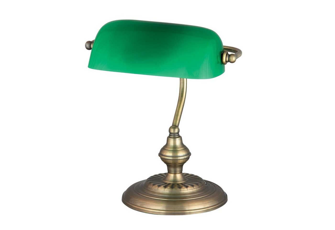 Rabalux Schreibtischlampe 4038, Tischleuchte aus Metall mit Glasschirm von Rabalux