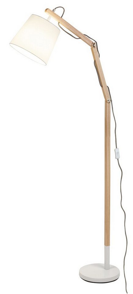 Rabalux Stehlampe Thomas" Holz, weiß, rund, E27, IP20, ø230mm" von Rabalux