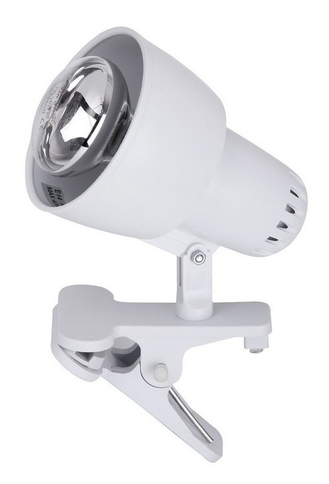 Rabalux Tischleuchte "Clip" Kunststoff, weiß, E14, IP20, L105mm von Rabalux