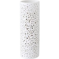 Wandlampe Weiß Metall Gips löchrig Ø12cm dekorativ von Rabalux