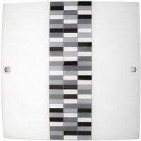 Wandleuchte Metall Milchglas B:40cm E27 blendarm von Rabalux