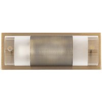 Wandleuchte Glas Metall B: 24 cm klein in Bronze von Rabalux