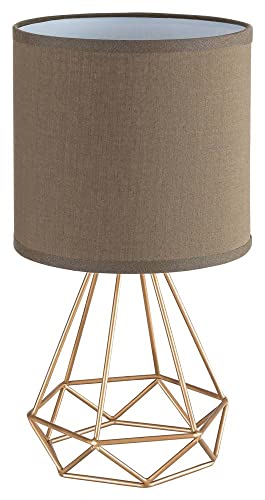 Rabalux 3017 Tischleuchte Kinga gold braun E14 1x MAX 40W H:32cm Ø17cm mit Kabelschalter von rabalux