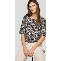 Rabe Rundhalsshirt Sommershirt mit Allover-Muster von Rabe