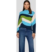 Rabe Strickpullover im Colorblocking-Look - gestreift von Rabe