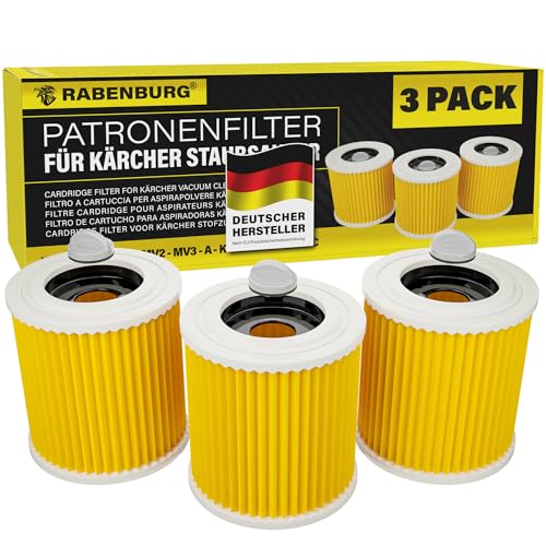 3 x Filter kompatibel mit Kärcher Staubsauger Premium WD3 WD2 WD3 WD1 MV3 MV2 WD 3 P Extension KIT Nass - & Trockensauger - gegen Feinstaub - Gerüche 3 x Filter kompatibel mit Kärcher Staubsauger Premium WD3 WD2 WD3 WD1 MV3 MV2 WD 3 P Extension KIT Nass - & Trockensauger - gegen Feinstaub - Gerüche von Rabenburg