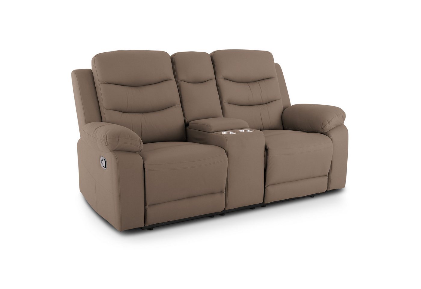 Raburg 2-Sitzer Kinosessel, 2er-Fernsehsessel, mechanische Relaxfunktion, Modell Pixx, Easy-Lift Liegefunktion, Komfortpolsterung, je Sitz 130 kg belastbar von Raburg