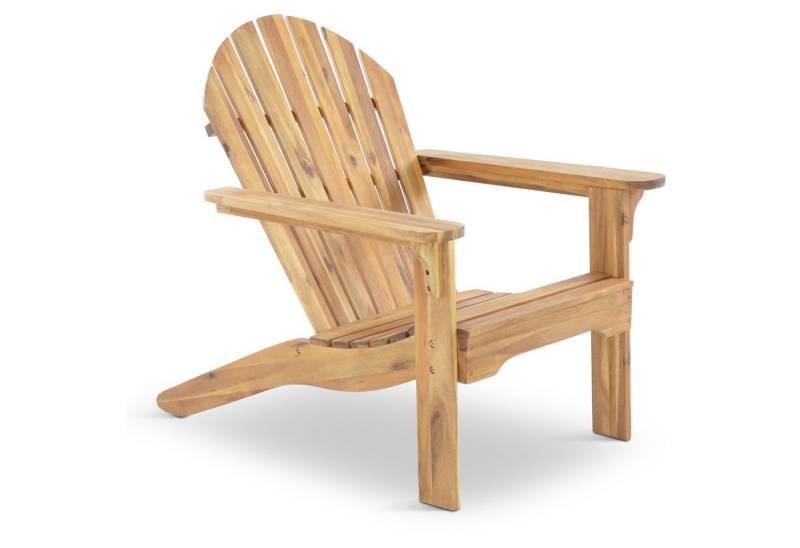 Raburg Gartensessel XXL Design-Gartenstuhl, Akazie Hartholz, Premium Light, Adria, Canadian Adirondack Deck-Chair / Hamburger Alsterstuhl, bis 120 kg von Raburg