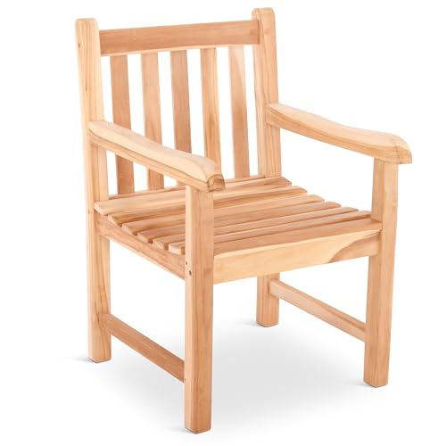 Raburg Gartenstuhl Lana XL - GERADE Rückenlehne, Teak-Holz-Sessel, feingeschliffenes, naturbelassenes Teak, langlebig, massiv & robust für Outdoor, Garten, Balkon & Terrasse, Belastbarkeit 130 kg Raburg Gartenstuhl Lana XL - GERADE Rückenlehne, Teak-Holz-Sessel, feingeschliffenes, naturbelassenes Teak, langlebig, massiv & robust für Outdoor, Garten, Balkon & Terrasse, Belastbarkeit 130 kg von Raburg