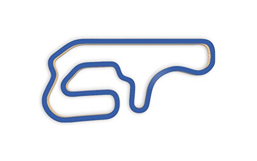 Racetrackart RTA-10010-BL-23 Rennstreckenkontur des Aftokinitodromio Serron-Blau, 23 cm Breite, Spurbreite 9mm, Holz, 23 x 23 x 0.9 cm von Racetrackart