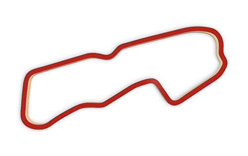 Racetrackart RTA-10094-RD-23 Rennstreckenkontur des Blyton Park Driving Centre Long-Rot, 23 cm Breite, Spurbreite 9mm, Holz, 23 x 23 x 0.9 cm von Racetrackart