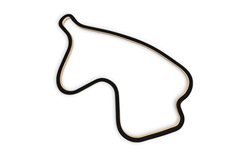 Racetrackart RTA-10129-BK-46 Rennstreckenkontur des Canadian Tire Motorsport Park-Schwarz, 46 cm Breite, Spurbreite 1,3 cm, Holz, 45 x 46 x 2.1 cm von Racetrackart