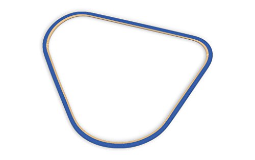 Racetrackart RTA-10134-BL-23 Rennstreckenkontur des Carolina Motorsports Park Kart Oval Sprint-Blau, 23 cm Breite, Spurbreite 9mm, Holz, 23 x 23 x 0.9 cm von Racetrackart