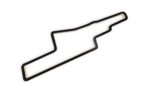 Racetrackart RTA-10175-BK-46 Rennstreckenkontur des Coronado Speed Festival-Schwarz, 46 cm Breite, Spurbreite 1,3 cm, Holz, 45 x 46 x 2.1 cm von Racetrackart