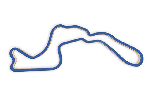 Racetrackart RTA-10197-BL-46 Rennstreckenkontur des Driveway Austin L2-Blau, 46 cm Breite, Spurbreite 1,3 cm, Holz, 45 x 46 x 2.1 cm von Racetrackart