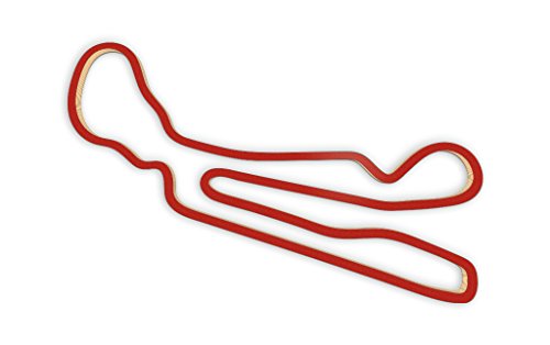 Racetrackart RTA-10259-RD-23 Rennstreckenkontur des Guadix Circuit-Rot, 23 cm Breite, Spurbreite 9mm, Holz, 23 x 23 x 0.9 cm von Racetrackart