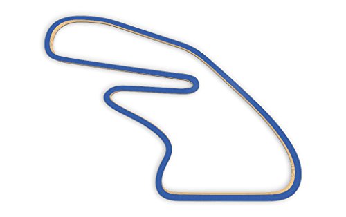 Racetrackart RTA-10267-BL-23 Rennstreckenkontur des Hampton Downs National Circuit-Blau, 23 cm Breite, Spurbreite 9mm, Holz, 23 x 23 x 0.9 cm von Racetrackart
