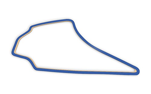 Racetrackart RTA-10337-BL-23 Rennstreckenkontur des Knockhill-Blau, 23 cm Breite, Spurbreite 9mm, Holz, 23 x 23 x 0.9 cm von Racetrackart
