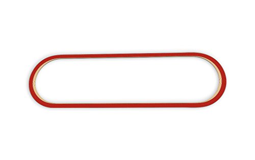 Racetrackart RTA-10371-RD-46 Rennstreckenkontur des Martinsville Speedway Oval-Rot, 46 cm Breite, Spurbreite 1,3 cm, Holz, 45 x 46 x 2.1 cm von Racetrackart