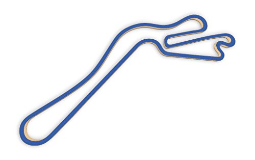 Racetrackart RTA-10372-BL-23 Rennstreckenkontur des Mas du Clos-Blau, 23 cm Breite, Spurbreite 9mm, Holz, 23 x 23 x 0.9 cm von Racetrackart