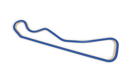 Racetrackart RTA-10418-BL-46 Rennstreckenkontur des Most Autodrom Short Course-Blau, 46 cm Breite, Spurbreite 1,3 cm, Holz, 45 x 46 x 2.1 cm von Racetrackart