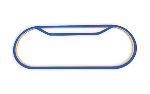Racetrackart RTA-10441-BL-46 Rennstreckenkontur des New Hampshire Motor Speedway Oval-Blau, 46 cm Breite, Spurbreite 1,3 cm, Holz, 45 x 46 x 2.1 cm von Racetrackart