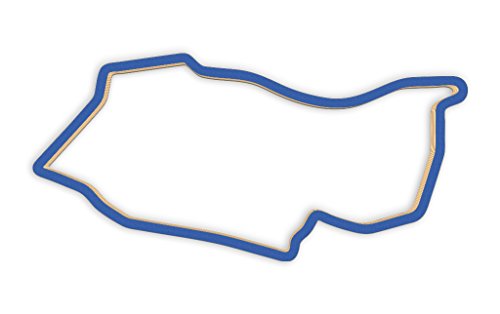 Racetrackart RTA-10496-BL-23 Rennstreckenkontur des Pirita Kose Kloostrimetsa-Blau, 23 cm Breite, Spurbreite 9mm, Holz, 23 x 23 x 0.9 cm von Racetrackart