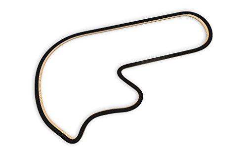 Racetrackart RTA-10507-BK-23 Rennstreckenkontur des Pocono International Raceway North Course-Schwarz, 23 cm Breite, Spurbreite 9mm, Holz, 23 x 23 x 0.9 cm von Racetrackart