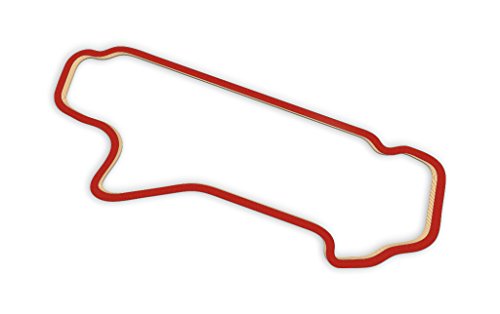 Racetrackart RTA-10510-RD-46 Rennstreckenkontur des Pocono International Raceway Southeast Course-Rot, 46 cm Breite, Spurbreite 1,3 cm, Holz, 45 x 46 x 2.1 cm von Racetrackart