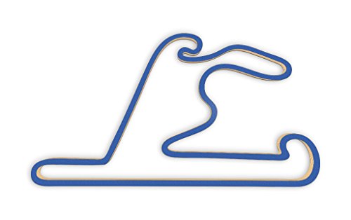 Racetrackart RTA-10570-BL-46 Rennstreckenkontur des Shanghai International Circuit-Blau, 46 cm Breite, Spurbreite 1,3 cm, Holz, 45 x 46 x 2.1 cm von Racetrackart