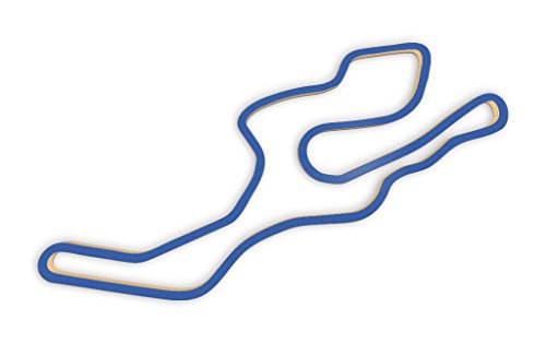 Racetrackart RTA-10586-BL-46 Rennstreckenkontur des Sonoma Infineon Raceway Full Course-Blau, 46 cm Breite, Spurbreite 1,3 cm, Holz, 45 x 46 x 2.1 cm von Racetrackart